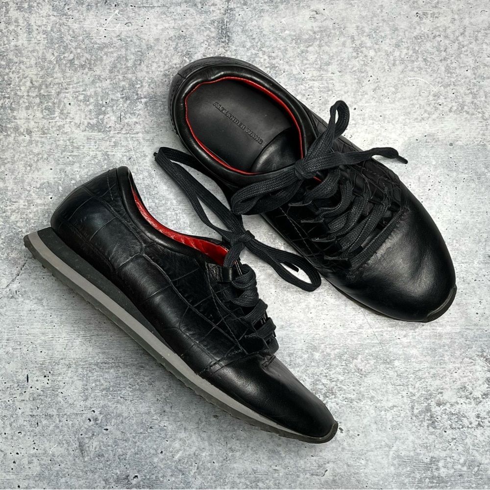 Alexander Wang Dani Croc Stamped Sneakers 39